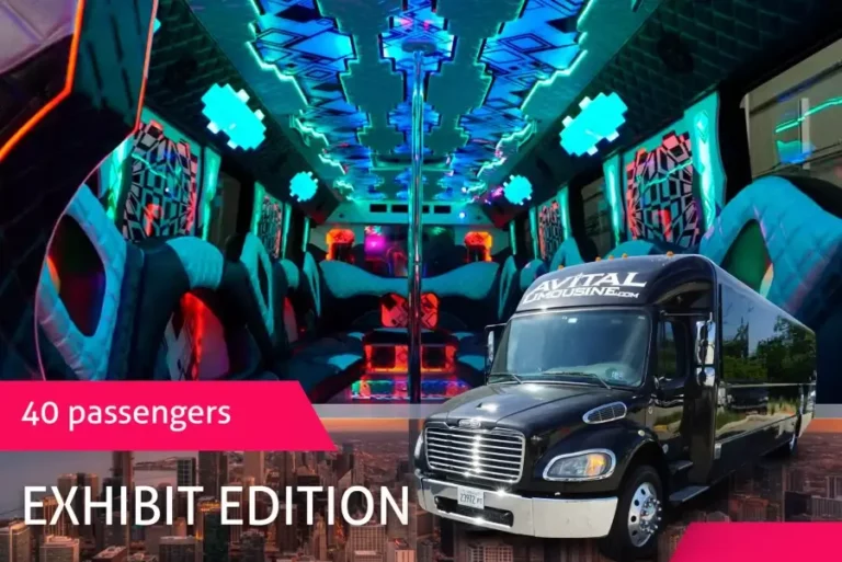 40 PASS. PARTY BUS "EXHIBIT" FEATURES