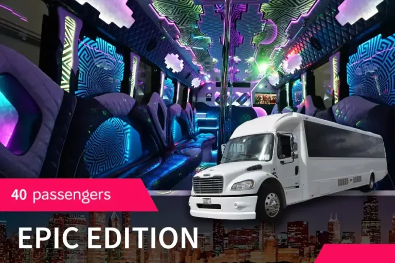40 PASS. PARTY BUS "EPIC EDITION" FEATURES