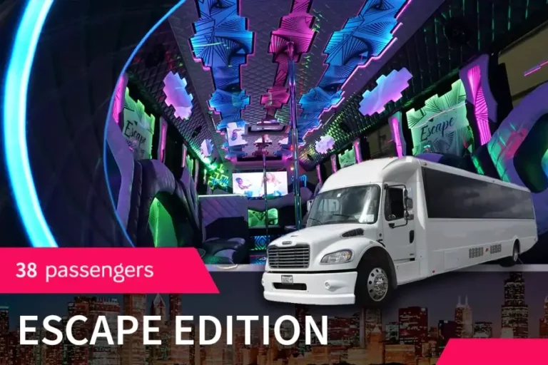 38 PASS. PARTY BUS "ESCAPE EDITION" FEATURES